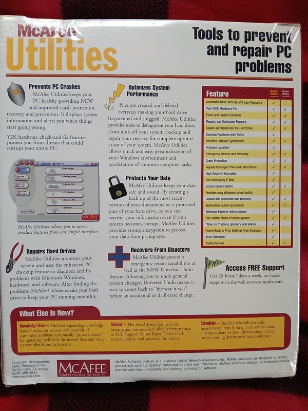 McAfee Utilities Nuts & Bolts Factory Sealed for Windows 95/98 NEW! gallery