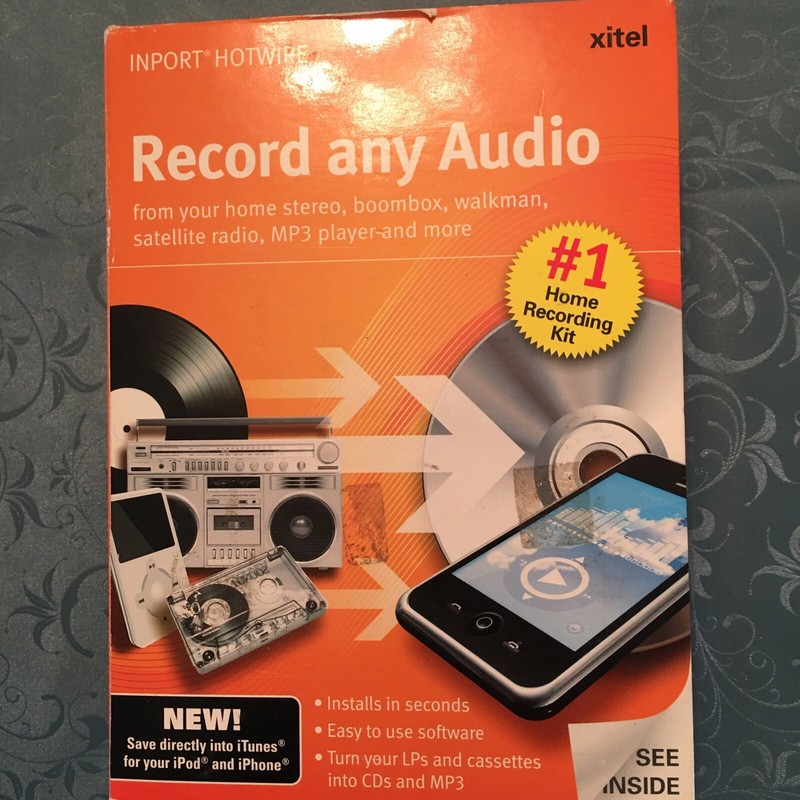 Xitel Inport PRO Record Any Audio Home Recording Kit New in Box