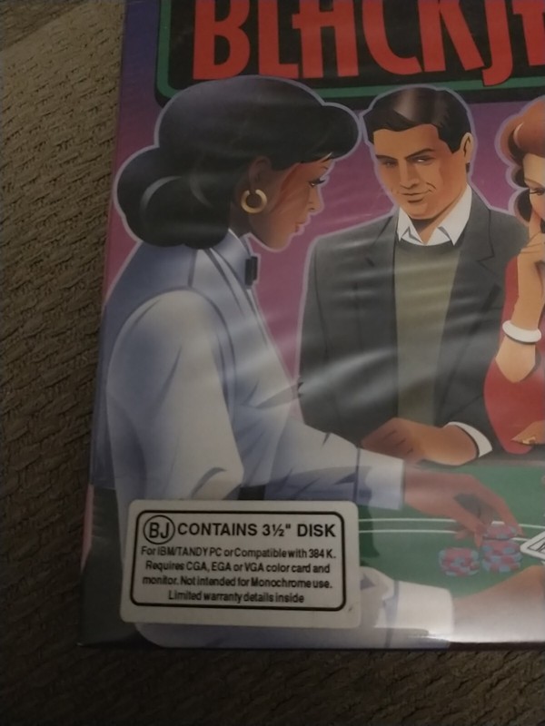 Edward O. Thorp's Real Blackjack Vintage 1990 DOS PC Game, 3 1/2 Inch Disk gallery