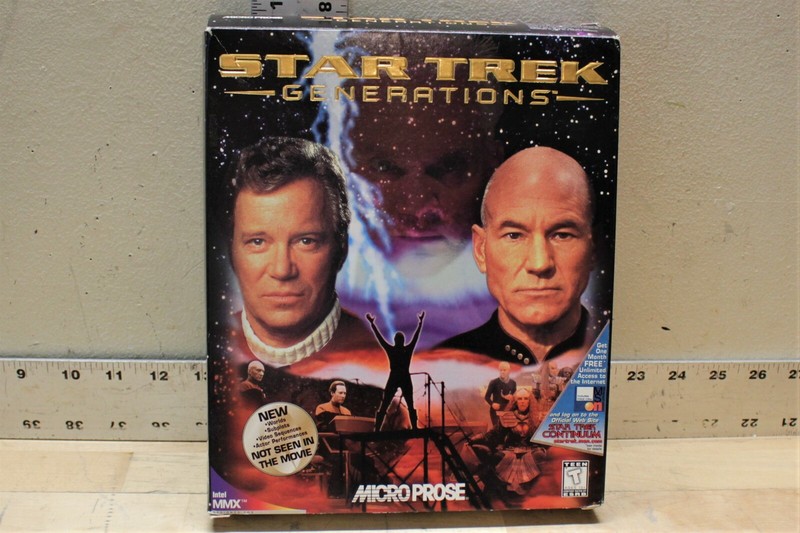 Vintage Star Trek Generations PC Game Box And Instruction Manual (No Software)