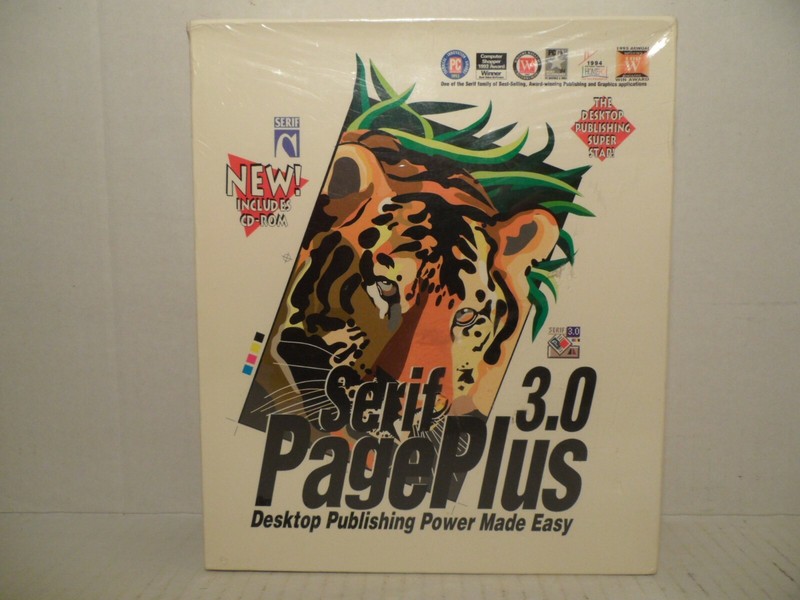 Serif 3.0 Page Plus Desktop Publishing Includes CD-ROM NEW Factory Sealed!