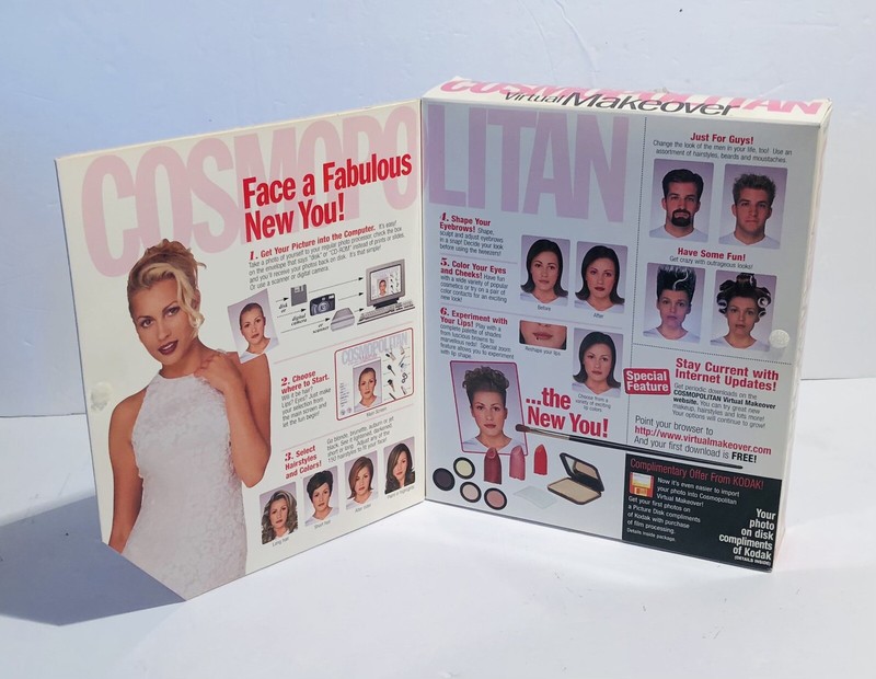 Cosmopolitan Virtual Makeover Windows/MAC CD-Rom 1997 Sega Soft Kodak gallery