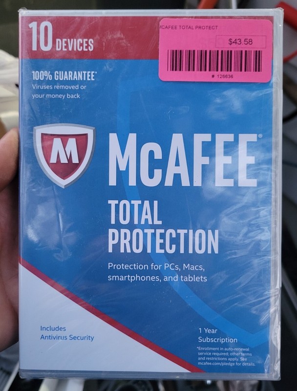 MCAFEE TOTAL 10 DEVICES 1 YEAR SEALED FULL VERSION gallery