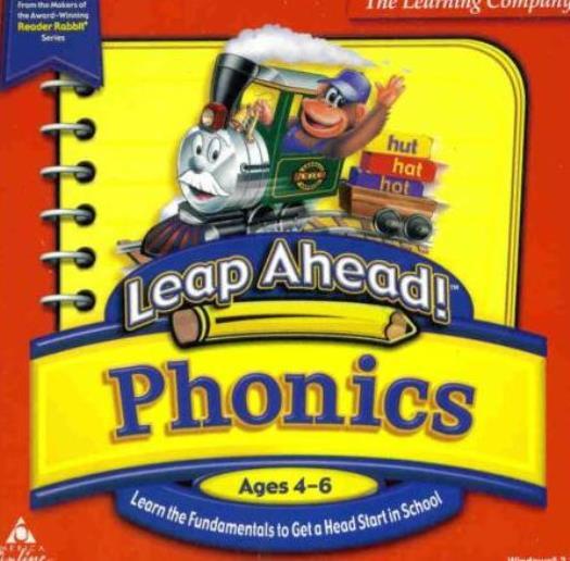Leap Ahead Phonics PC MAC CD reading vocabulary words letters match spell game!