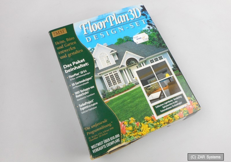 IMSI FloorPlan 3D + 3D Garden Designer + 1001 Templates Software Bundle, READ