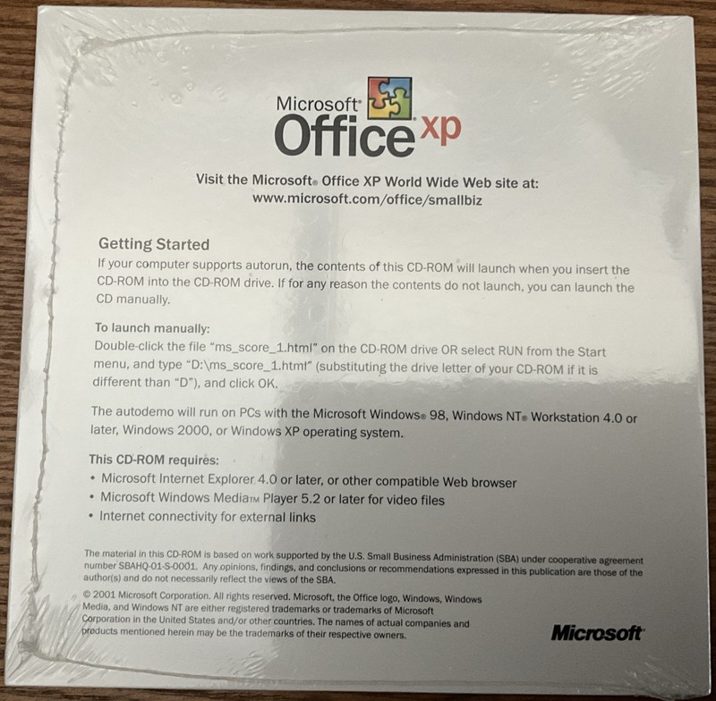 Microsoft Office XP Small Business Solutions CD gallery