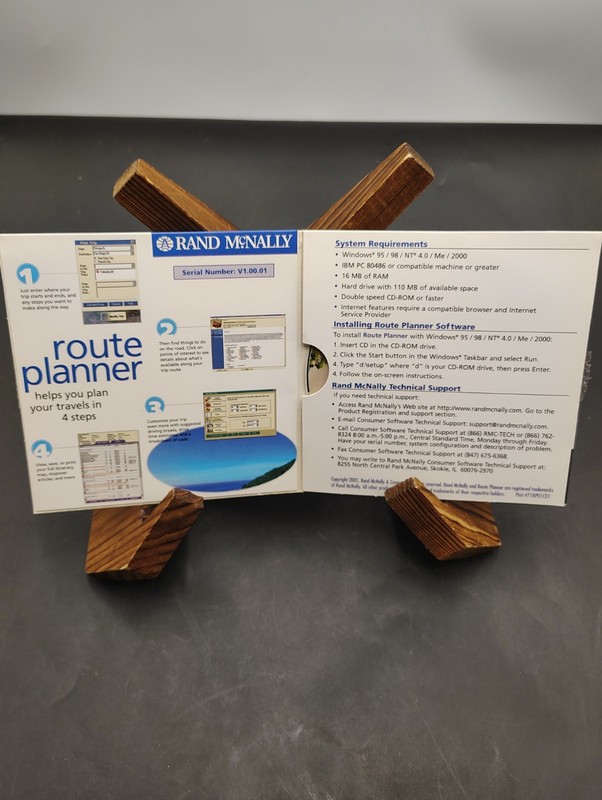 VTG Rand McNally Route Planner Software PC CD ROM 2001 Windows 95 98 2000 READ gallery