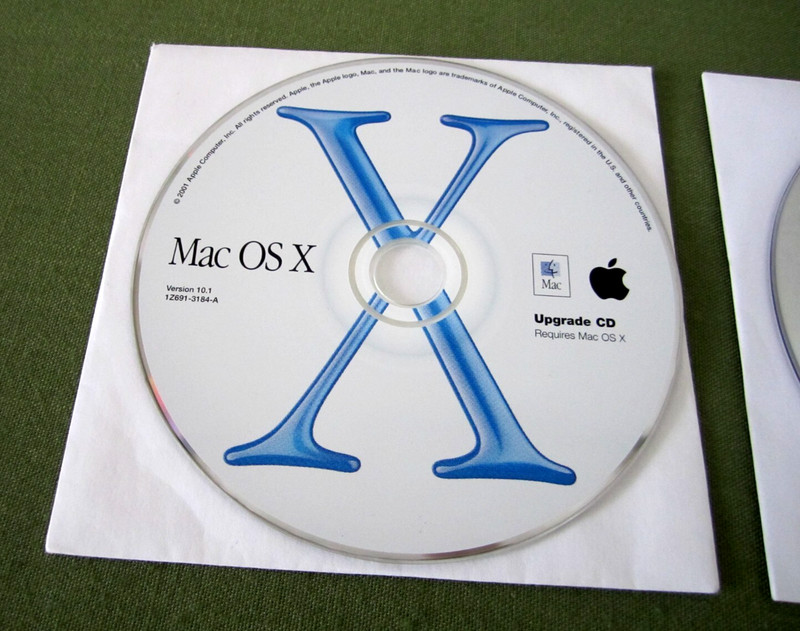Vtg Mac OS X Upgrade Version 10.1 1Z691-3184-A Install Disc 2001 & Hardware Test gallery