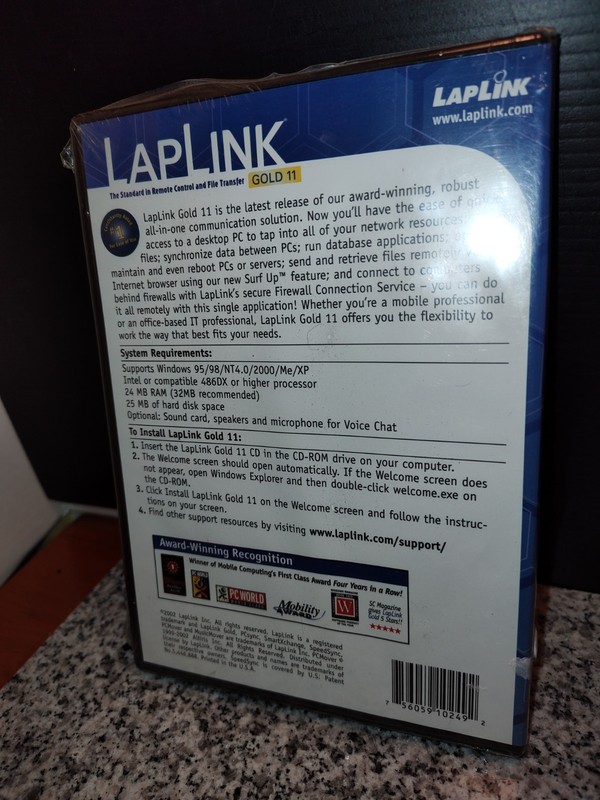 LAPLINK GOLD 11. Host/Remote For File Transfer. New & Sealed. gallery