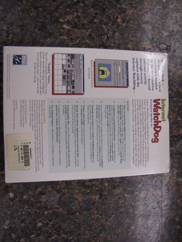 NEW SEALED Rare - Internet Watchdog -1996- For MAC- Charles River Media - HM2 gallery