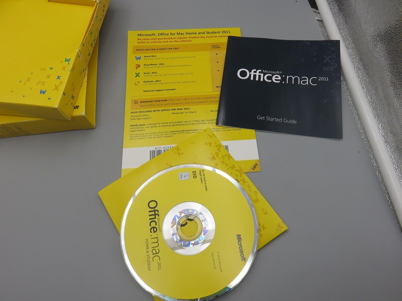 Microsoft Office Mac 2011 Home & Student DVD 3 User 3 Mac Family Pack Retail Box gallery