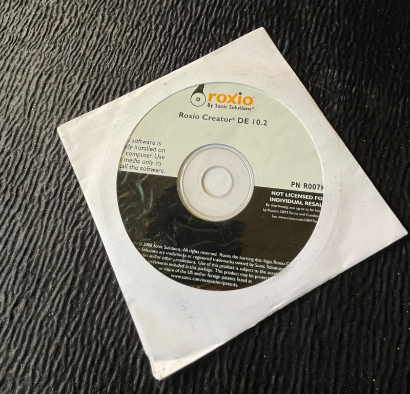 Roxio Creator DE 10.2 Software Sonic Solutions PN R007H MIP Unused 2008 Disc