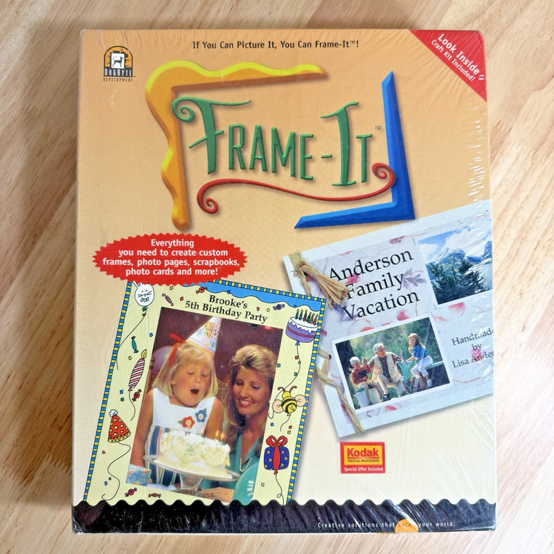 VTG Frame-It – Keepsake Edition – PC Software by Dogbyte Development – NIB