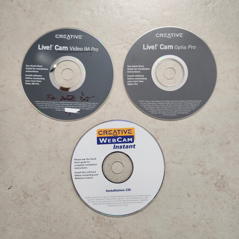 [LOT OF 3] Creative Labs Webcam Installation CD Software #1995