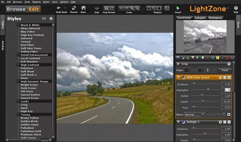 LightZone digital Photo Camera RAW Image Editing Lightroom-Darkroom Software gallery