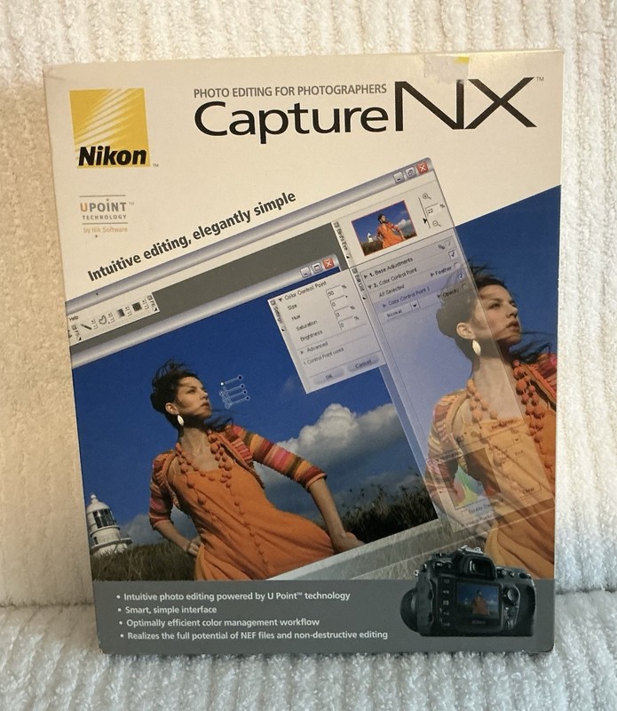 Nikon Capture NX Photo Editing Software Full Retail Box – NEW/SEALED