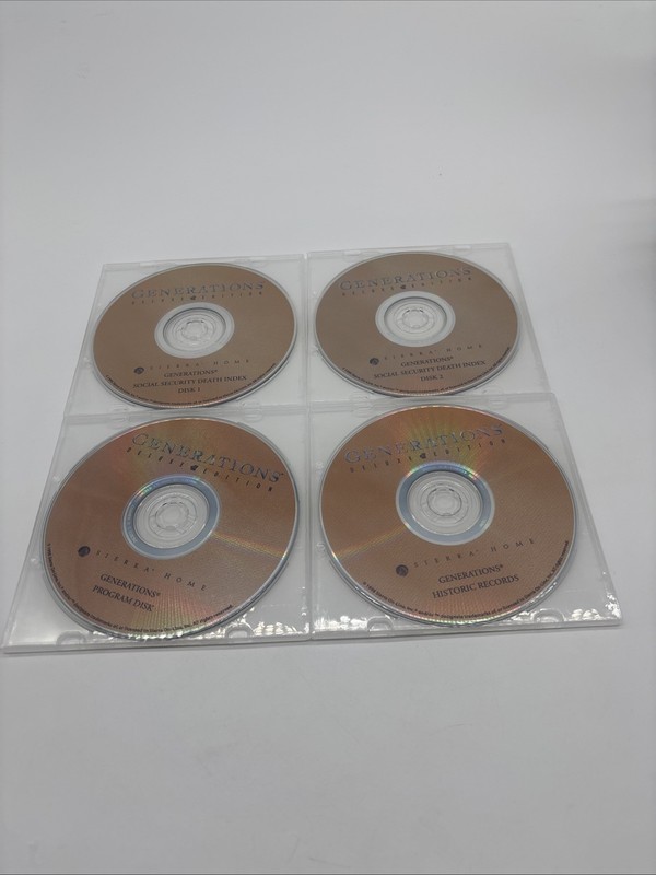 Sierra Home – Generations Grande Suite and Deluxe Edition 4 Disc Set Only