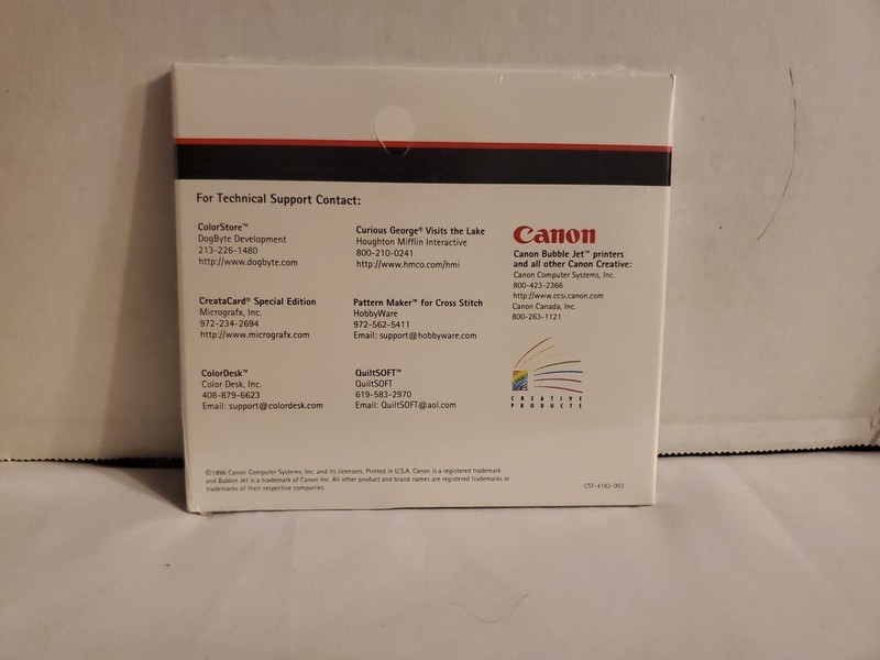 Vintage 1996 Canon Creative CD ROM For Windows Stationery gallery