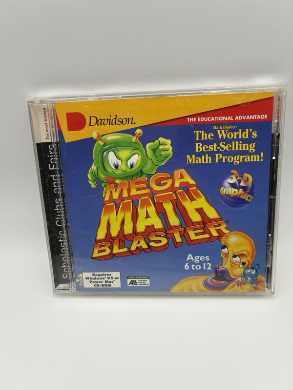 Mega math blaster ages 6-12 (win 95 or power mac) CD-ROM – Good