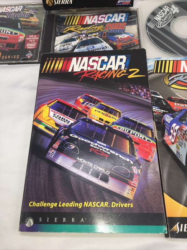 Nascar sierra racing sports series 1 2 4 (3 is scratched up not working PC Game gallery