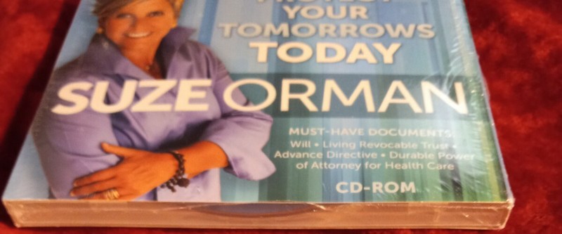 Protect Your Tomorrows Today by Suze Orman (CD-ROM Win/Mac) New Sealed gallery