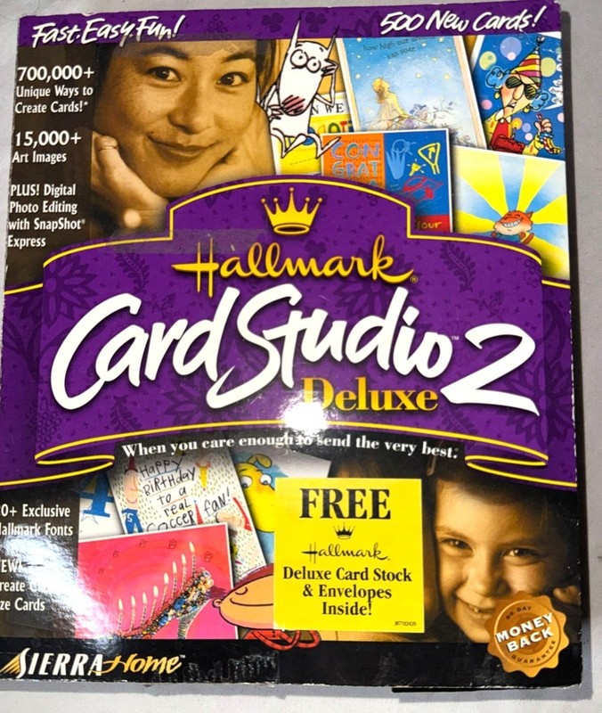Hallmark Card Studio 2 Deluxe Software 700000+ Designs