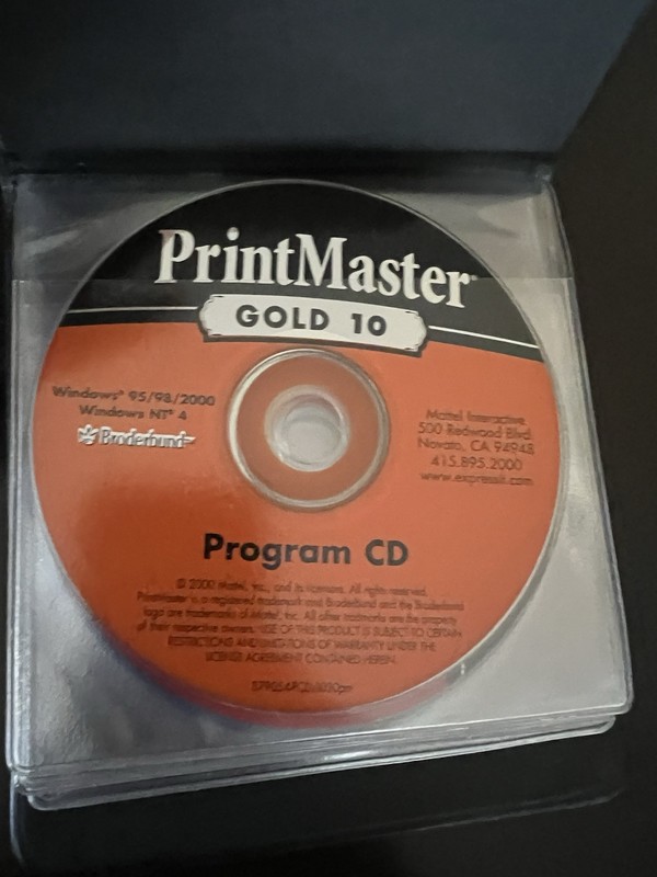 PrintMaster Gold 10 & PrintMaster 7 Deluxe Broderbund Software gallery