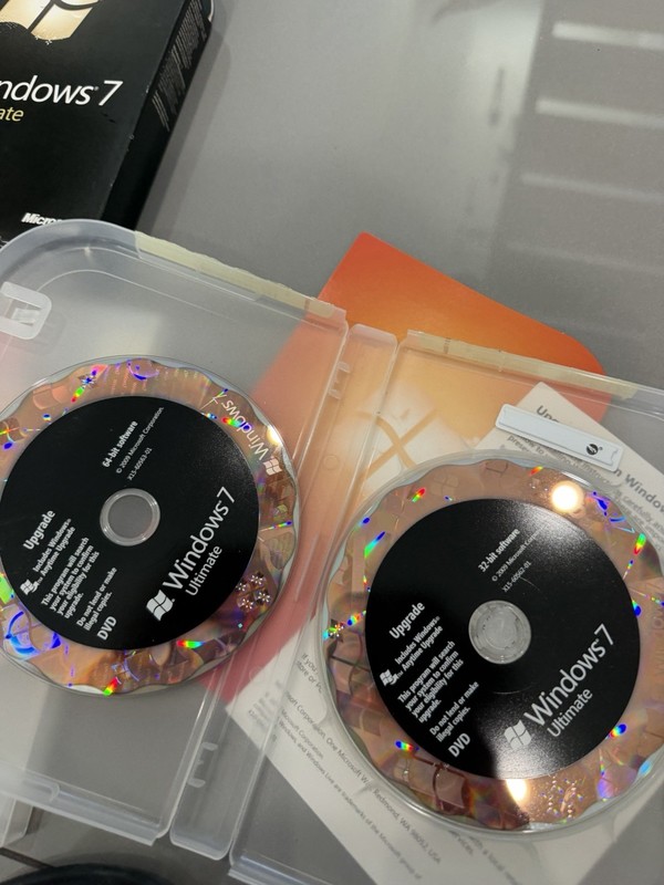 Microsoft Windows 7 Ultimate 32 Bit and 64 Bit DVDs Box License Key gallery