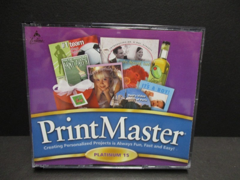 Print Master Platinum 15 Install CD plus 4 more CDs 5 TOTAL MINT