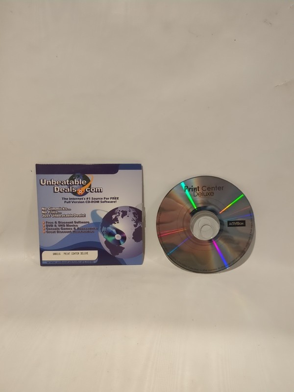 Print Center Deluxe PC CD Rom Vintage 1999 Rare