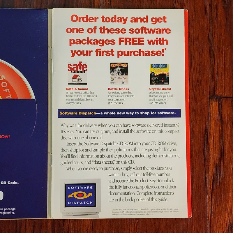 Software Dispatch for Apple Macintosh (1994) Mailer CD VERY RARE SOFTWARE gallery