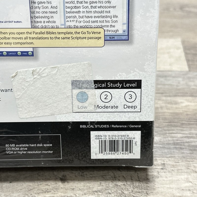 The Basic Bible Library - Study Level 1 Version 6.0 Windows XP CD ROM Big Box gallery