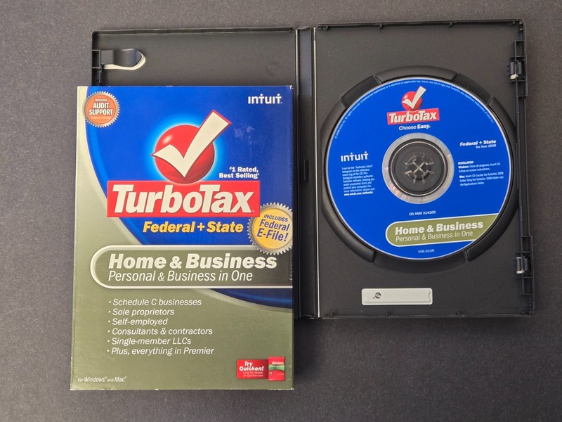 Intuit 2008 TurboTax Home and Business CD – Windows/Mac