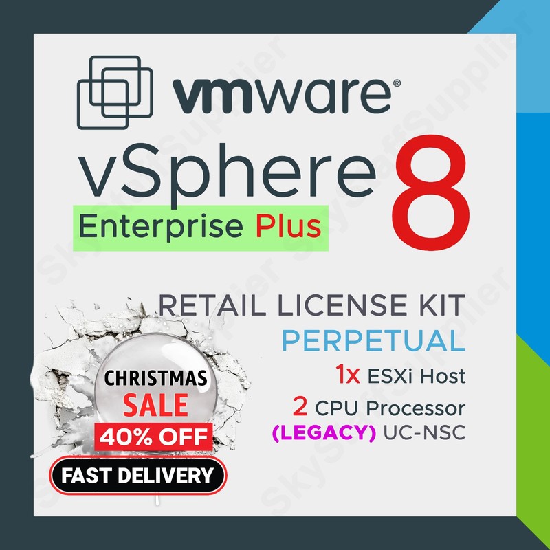VMware vSphere Enterprise Plus v.8 Perpetual License 2 CPU - UC NSC RETAIL PACK gallery