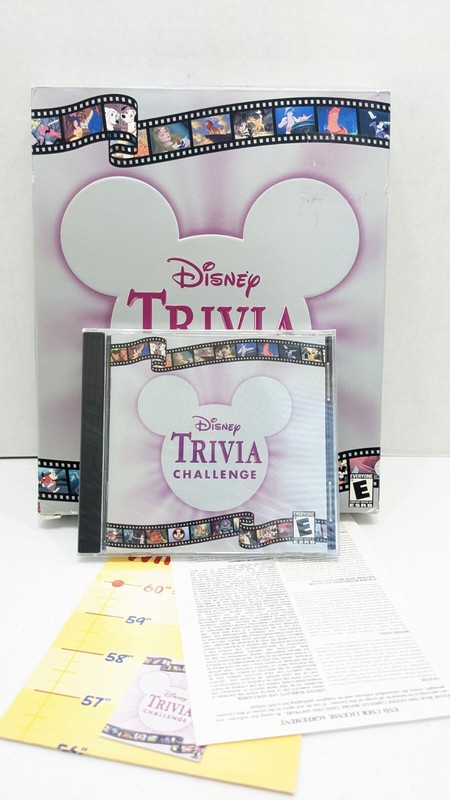 Disney Trivia Challenge Windows 95 98 Mac OS 8.6 NEVER USED NIB CD software ps2 gallery