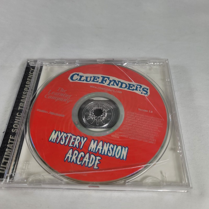 CLUEFINDERS PC MYSTERY MANSION ARCADE CD Jewel Case WIN/MAC YEAR 2002