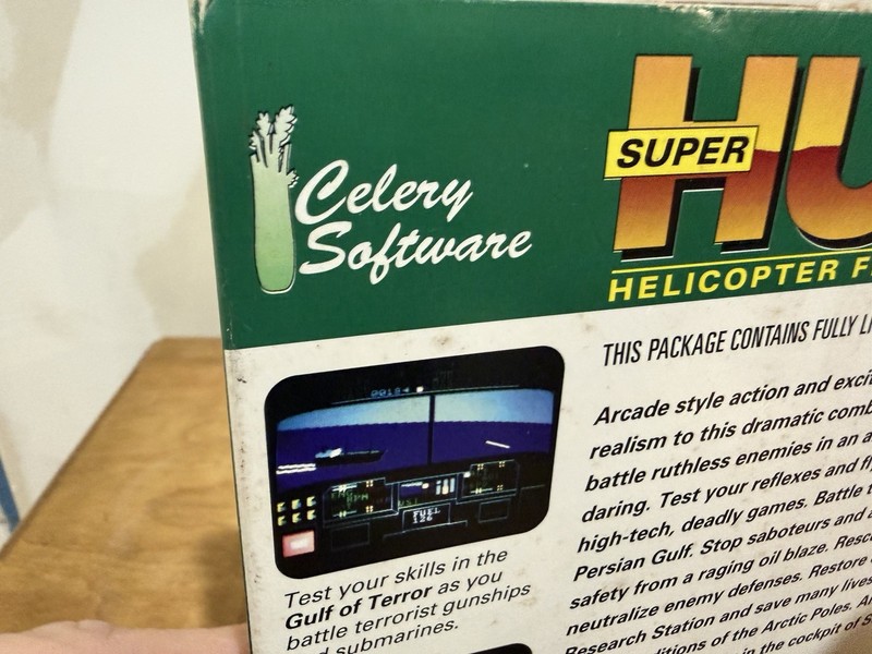 Super Huey II Helicopter Flight Simulator Celery Software 3 1/2” Disk IBM DOS gallery