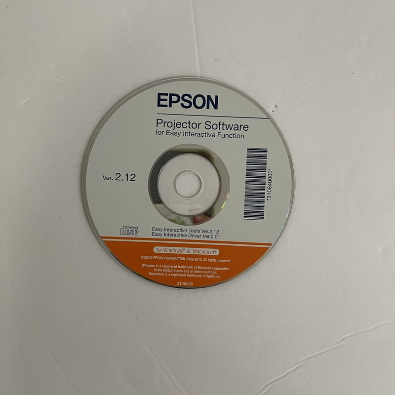 EPSON projector software CD ROM for Windows and macOS Version 2.12 gallery