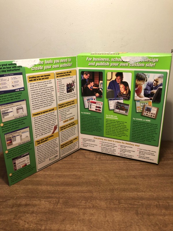 Professional Web Easy 6 New In Box Vcom Windows 98, ME, 2000, XP gallery