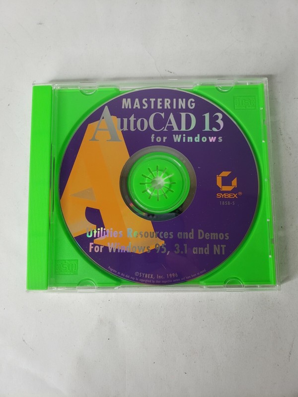 Mastering Autocad 13 for Windows Sybex Utilities Resources and Demos Windows 95