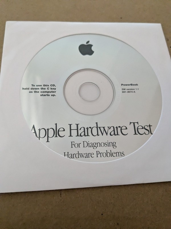 Apple Hardware Test CD for iMac and eMac SW Version 1.1 691-2674-A NEW UNUSED