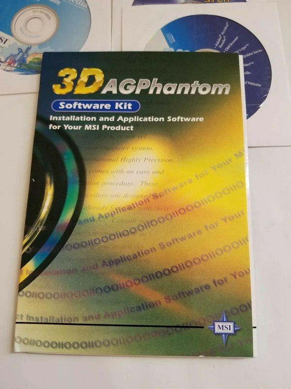 MSI 3D AGPhantom Users Manual Software Kit Disc Installation Drivers Application gallery