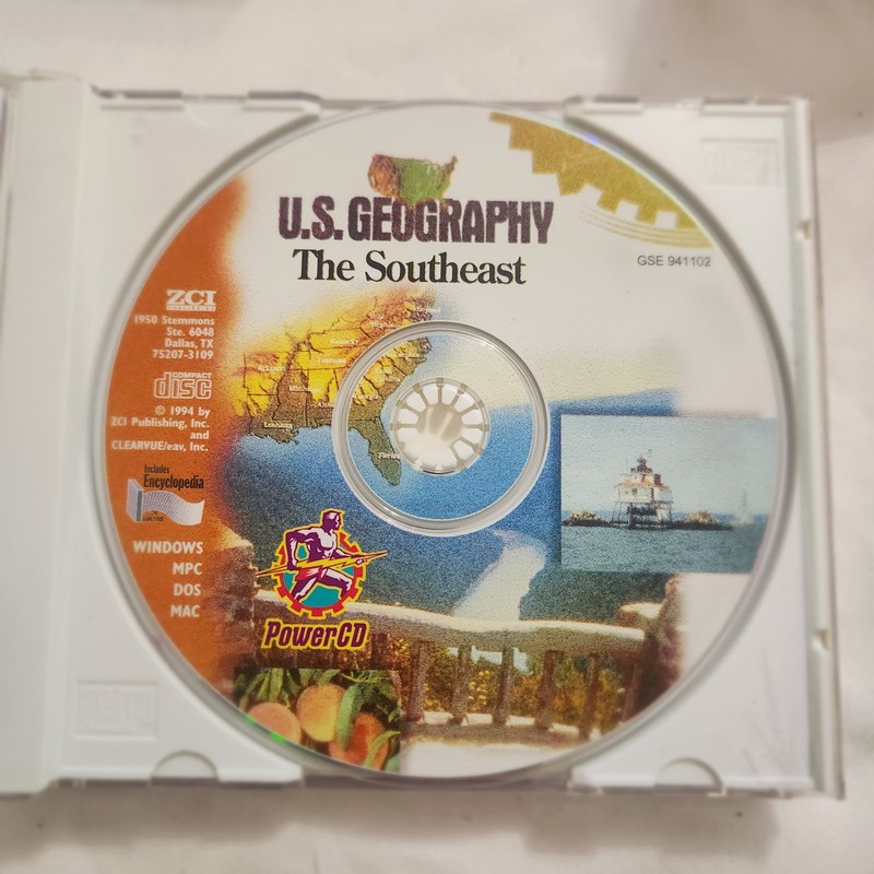 ZCI Publishing PowerCD U.S. Geography Educational CD Set Windows/Mac/DOS/MPC gallery