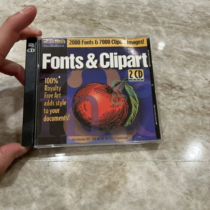 Simply Media Fonts & Clipart - 2000 - 2 CD Set