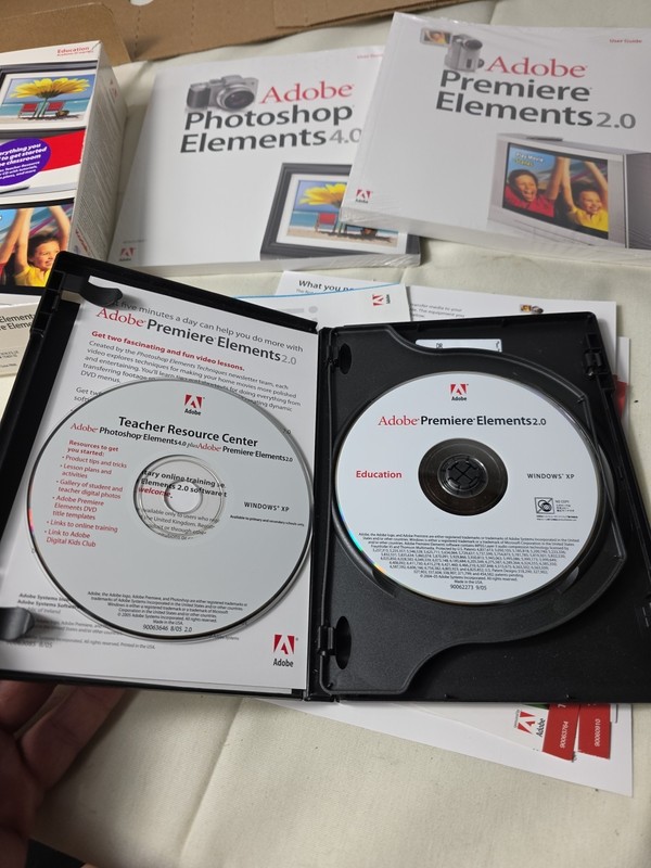 Photoshop Elements 4.0 And Adobe Premier Elements 2.0 W/ Sealed Premiere Manual gallery