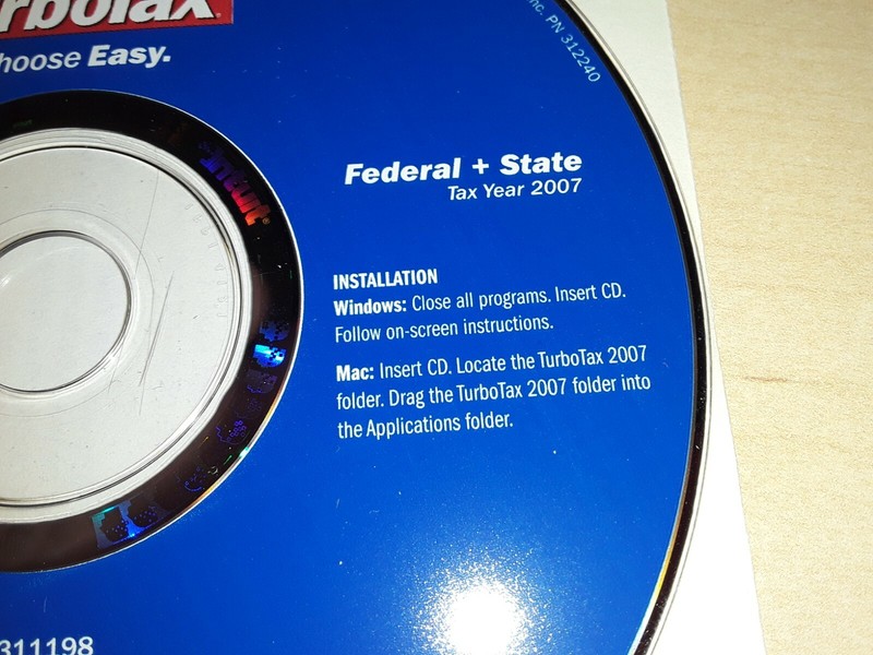 Turbo Tax Deluxe Federal State 2007 gallery