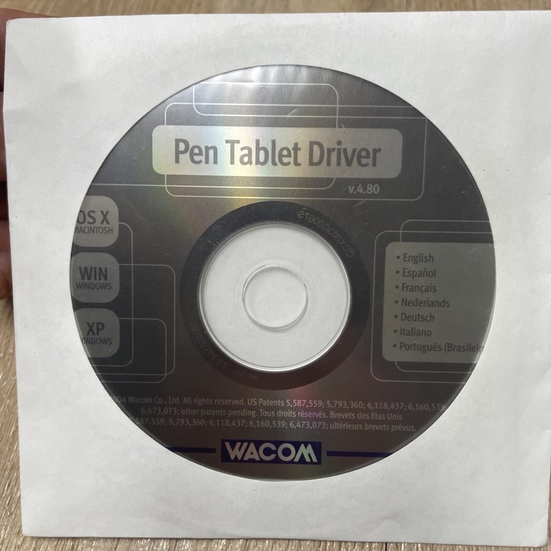 WACOM Pen Tablet Driver Version 4.80 Original Factory Software