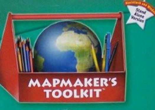 MapMaker’s Toolkit MAC CD kids create print world, continent, country state maps