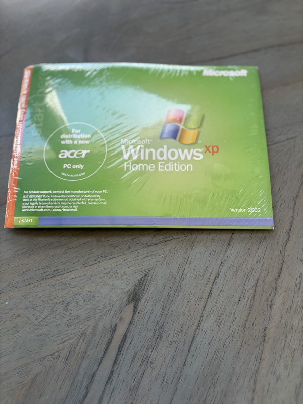 Microsoft Windows XP Home Edition 2002 Brand New Factory Sealed Dist w/new comp gallery