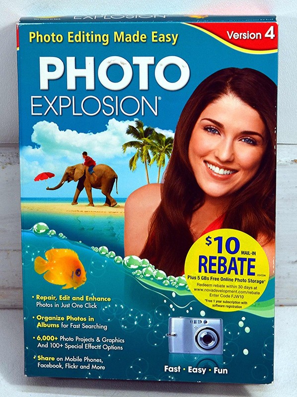New Photo Explosion Photo Editing Made Easy Version 4 – Repair Enhance Graphics